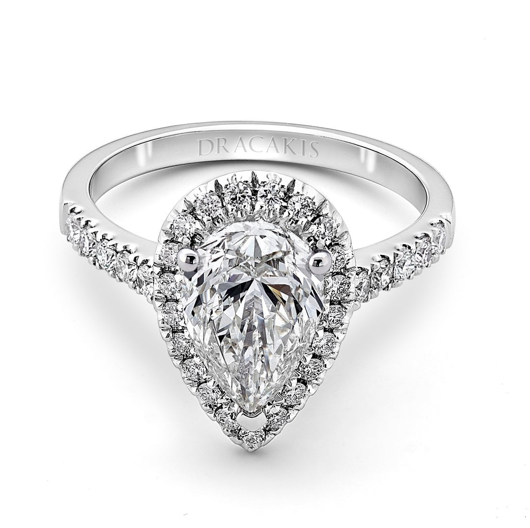 Pear Shape Diamond Engagement Rings - Dracakis Jewellers